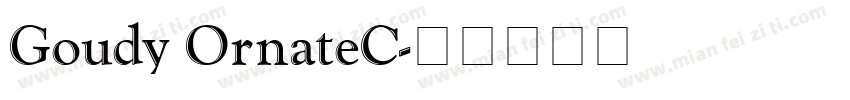 Goudy OrnateC字体转换